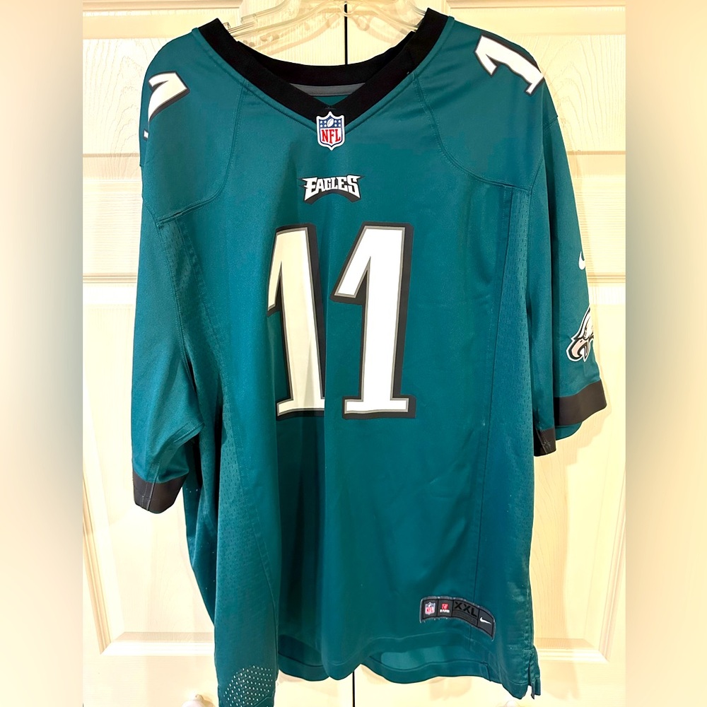 Philadelphia Eagles Jersey, Carson Wentz, Green Mens XXL, Nike On Field